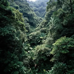 lush broadleaf montain forest, rich vegetation, glare, bright details, contrasting, daylight, highly detailed, by dieter rams 1 9 8 0, national geographic magazine, reportage photo, natural colors