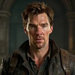 hyperrealistic film still of benedict cumberbatch in uncharted 4, eccentric, stunning 3 d render, inspired by istvan sandorfi & greg rutkowski & unreal engine, perfect symmetry, dim volumetric cinematic lighting, 8 k octane comprehensive render, extremely hyper - detailed, incredibly lifelike attributes, intricate, real flesh texture, masterpiece, artstation, stunning