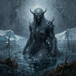 menacing absence swamp God stargazer Antarctica freezing cult incomprehensible topology miasma, realistic fantasy, oil painting, octane render, extremely high detail, photorealistic, cinematic lighting, oil painting, intricate line drawings, 4k resolution