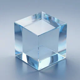 3 d render of a glass tesseract