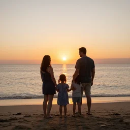 photograph of sunset with my family in baron beach by oscar motuloh