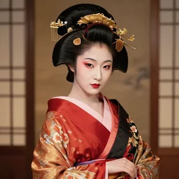 hyper realistic geisha, by greg rutkowski