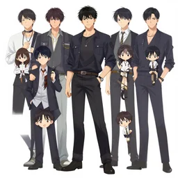 full body anime man on pure white background by WLOP, rossdraws, Logan Cure, Mingchen Shen, BangkuART, sakimichan, yan gisuka, JeonSeok Lee, zeronis, Chengwei Pan on artstation