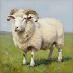 painting of an anthropomorphic sheep by lise deharme
