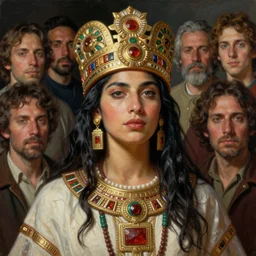 hyper realistic painting portrait of mayan priestess by stjepan sejic, norman rockwell, michael hussar, roberto ferri and ruan jia, john william waterhouse, godward, david kassan