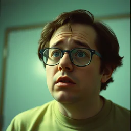 todd solondz stars in possession by andrzej zulawski, glasses, scared, screaming and crying, seventies film, cinemaic, dramatic, soft light