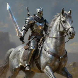ancient slavic knight as futuristic military specops!!!, holding shiny plasma blade!!!, mounted on a cyberhorse!!, sci - fi!!, hyperrealistic, highly detailed, cinematic, volumetric sunlight, beautiful, cgssociety, artstation, 8 k, oil painting by greg rutkowski, by artgerm, by wlop