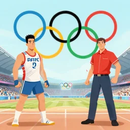 illustration of the Olympic Games, by Victo Ngai and James Gilleard and Bruce Pennington