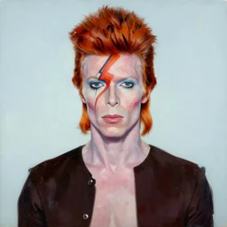 A David Bowie painting, masterpiece, modern art.