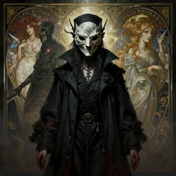 symmetry!! portrait of female plague doctor, sinister, eldritch, lovecraftian, cosmic horror, intricate mask, highly detailed, dynamic lighting, digital art, digital painting, artstation, wlop, sharp focus, illustration, art by artgerm and greg rutkowski and alphonse mucha, 8 k