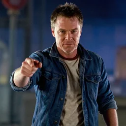 michael c hall starring in back to the future movie, movie still, 8 k,