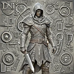 a portrait of my next DND assassin character , concept art, DND, trending on artstation 3D.