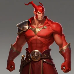 a mindblowing red wizard, chad, handsome, super buff and cool, very detailed, sharp, matte, concept art, illustration, digital art, overwatch style, dnd,