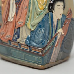 realistic hyperdetailed design of chinese, plasticine wet shiny angles shiny glossy angle, chinese ornament, victo nga, fumo yoshitoshi, ren jing jeong, feifei ruan, peter mohrbacher, takato yamamoto