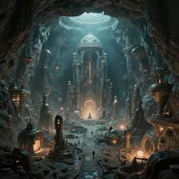 Underground alien city