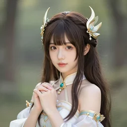 a portrait of a cute fantasy girl by loish
