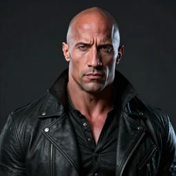a digital art portrait of dwayne johnson vampire biker character design in style of nosferatu, pale rock star brad pitt vampire character sheet, 4 k, ultra detail, volumetric lighting, unreal engine, octane render