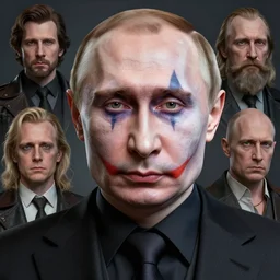 vladimir putin, wearing fancy face make up, fantasy 3 d render, masterpiece, by donato giancola and greg rutkowski and wayne barlow and zdzisław beksinski, realistic face