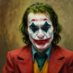 oil painting portrait of mark hamill. the joker, jeri robes. artgerm, artstation, highly detailed, portrait