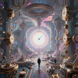 time time time time time moving to the future future future future future glorifying glorifying glorifying glorifying the past past past past past, portals, maximalist dreamy abstract retropunk futurepunk clockpunk