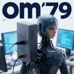 cable plugged into cyberdeck, back of head, cyberpunk woman, computer, netrunner, 1 9 7 9 omni magazine cover, style by vincent di fate, cyberpunk 2 0 7 7, 4 k resolution, unreal engine, daz