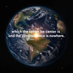The universe is a sphere of which the center is everywhere and the circumference is nowhere.