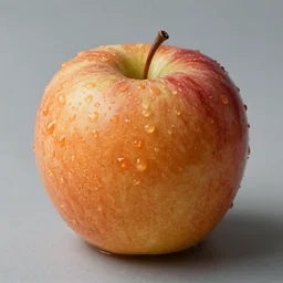 8k resolution photograph of an apple:1 orange:100