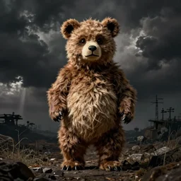 Freddy Fazbear in the style of Beksinski