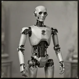 robot as a rabbi, lithuanian, 1 8 7 0, photograph, robo, android, cyborg