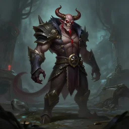 concept art of league of legends gentleman from hell, greg rutkowski, trending on artstation, ambient lighting