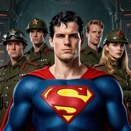 portrait of a communist superman, epic, tragic, military art, fantasy, dieselpunk, hd shot, digital portrait, beautiful, artstation, comic style, by artgerm, guy denning, jakub rozalski, magali villeneuve and charlie bowater