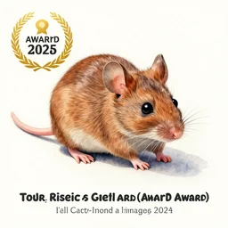 water color on paper, wood mouse, highly detailed, artstation, masterpiece, award - winning,