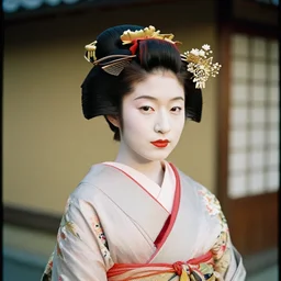 Portrait Photograph of a Japanese Geisha FOMA Fomapan Classic 100