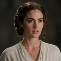 megan fox as princess leia, movie still, cinematic, extreme detail, facial features, sharp focus, 8 k 3 5 mm coloured film, body shot, anamorphic lens, lighting, alien 1 9 7 9