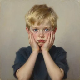 little awkward cute blond man who is awkward and is also awkward, very detailed oil painting, oil on canvas