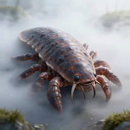 photorealistic wide shot portrait of tardigrade, octane render, unreal engine 4k, volumetric light, fog, detailed