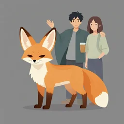 fennec fox, clean cel shaded vector art. shutterstock. behance hd by lois van baarle, artgerm, helen huang, by makoto shinkai and ilya kuvshinov, rossdraws, illustration, foolish, furry fandom