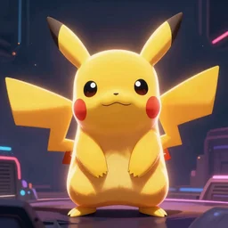 lofi cyberpunk Pokemon Pikachu portrait by Tristan Eaton and Stanley Artgerm and Tom Bagshaw