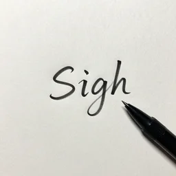 a sigh written pltm