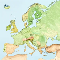 Very detailed map Europe in 2060