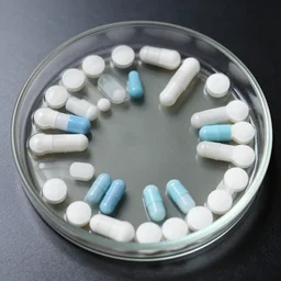 a giant petri dish with antibiotics