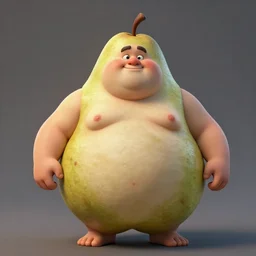 highly detailed portrait of a grossly obese flamboyant man who is shaped like a pear artstation, 8 k, sfx, john singer sargent.