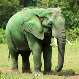 green elephant