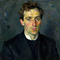 malcom gladwell portrait by egon schiele