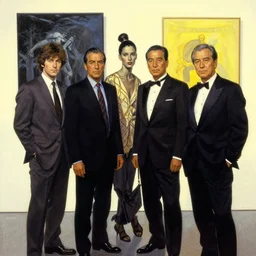 by slim aarons, by zhang kechun, by lynda benglis, by frank frazetta, by edward hopper