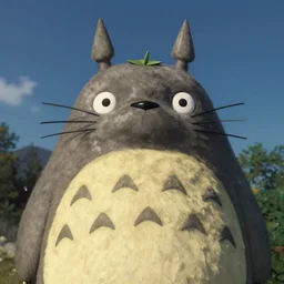 roman statue of totoro