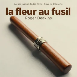 Movie Poster for Award Winning Indie Film called la fleur au fusil, Roger Deakins, Vibrant Colors, World War 1, A24, Poster Art, Digital Art, Highly Detailed, Sun Rises