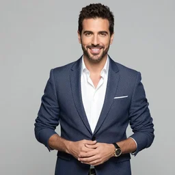 spanish tv host alberto chicote, studio portrait