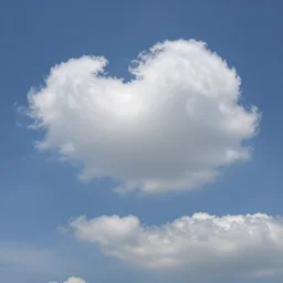 puffy clouds sky