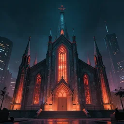 Cyberpunk church